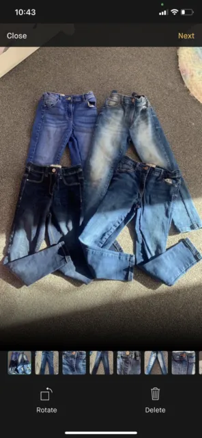 Girls next jeans bundle x4 aged 8 excellent condition