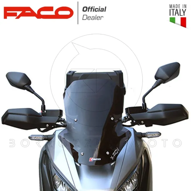 Cupolino Parabrezza Basso Fume' Scuro Faco Honda X-Adv Xadv 750 2017 2018 2019