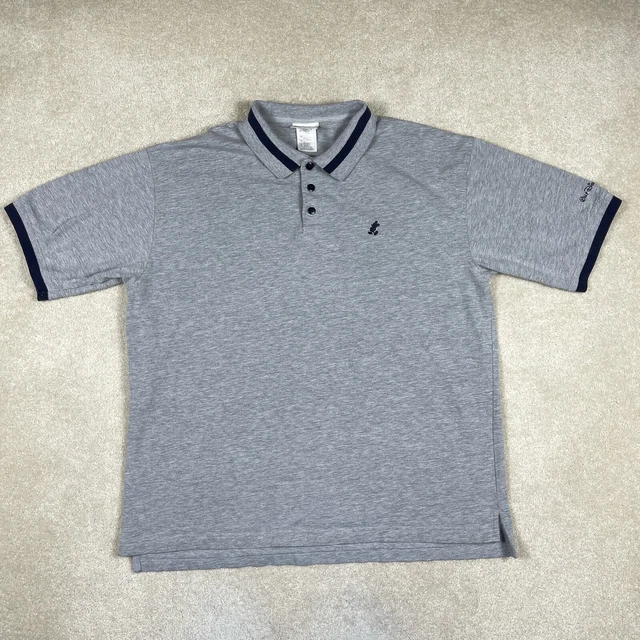 MICKEY MOUSE POLO Shirt Mens XL Gray Walt Disney World Golf Casual