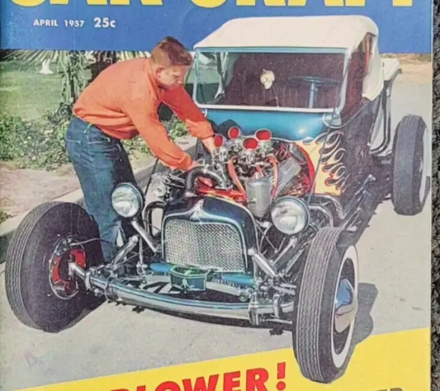 NORM GRABOWSKI Cover 1957 KOOKIE KAR T Bucket hoT roD foRd McCulloch How To vtg NORM GRABOWSKI Cover 1957 KOOKIE KAR T Bucket hoT roD foRd McCulloch How To vtg