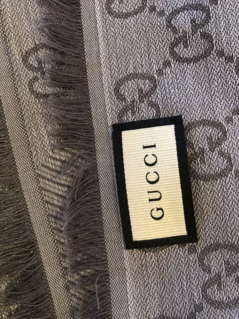 GUCCI LUXURY ORIGINAL NEU Tuch Schal 140x140 cm Wolle Seide 😍