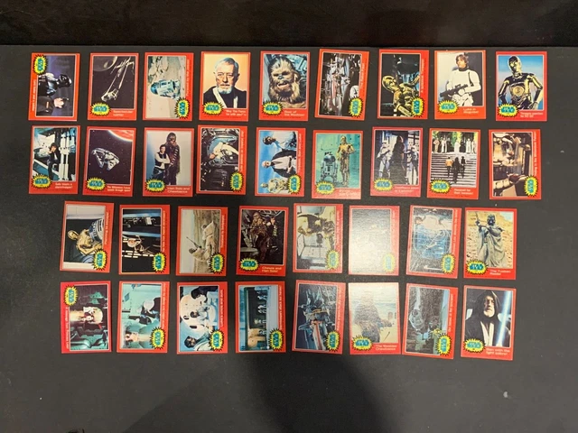 1977 Topps Star Wars 2nd Series 2 Complete 66 Red Trading Card Set EX+ 2
