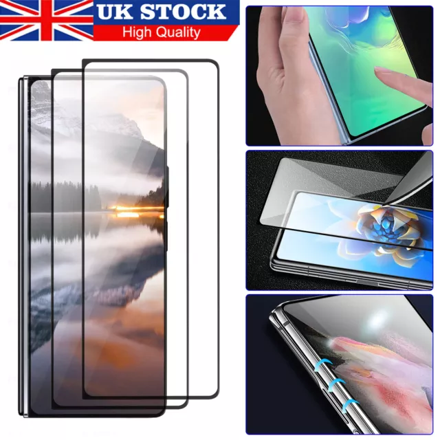 2x For Samsung Galaxy Z Fold 5 5G HD Privacy Tempered Glass Screen Protector 9H