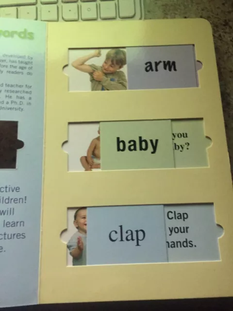 Votre bébé peut lire livre « Mes premiers mots » grand livre coulissant 10 x 6 pouces 2