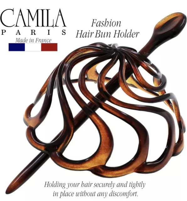 Nuevo Soporte para moño de cabello Camilla Paris hecho en Francia Updo accesorio de peinado para cabello