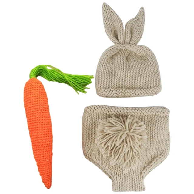Newborn Bunny Ear Hat 1 ensemble de Tenue photographie nouveau-né Tenue pour pho