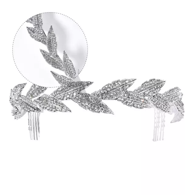 1pc Braut Tiara headpiece pin headpiece Braut Kamm Göttin Crown Kopfstück 3