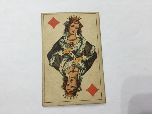 Carte à Jouer Ancienne : Cavallo Di Coppe, Tarocchi Viassone Piémontais, 1896