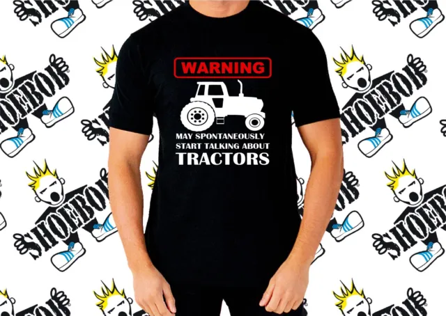 T-shirt Tractor Farmers | Avvertenza può iniziare spontaneamente a parlare di trattori 2