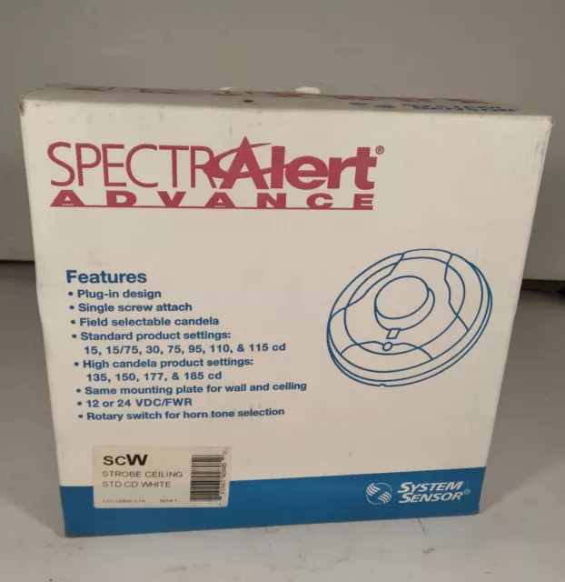 1 New Spectralert Scw Ceiling Mount Strobe Nib ***Make Offer***