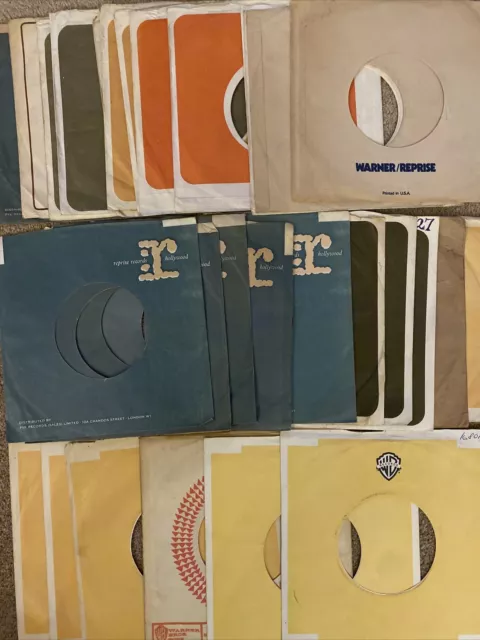 Jot Lot x 29 - 7" Warner/Reprise Original Company Sleeves - 11 Variants G to VG