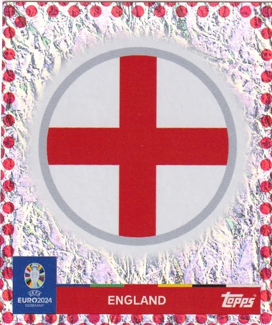 Autocollant Topps Euro 2024 - Rare insigne Angleterre