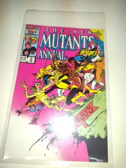 THE NEW MUTANTS ANNUAL #2 Marvel Comics 1986 1st Appearance Psylocke Direct