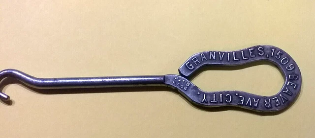 (pgasteelers1)Granvilles 1509 BeaverAve. Shoe/Boot Hook City?  Size 3 1/2"🌠