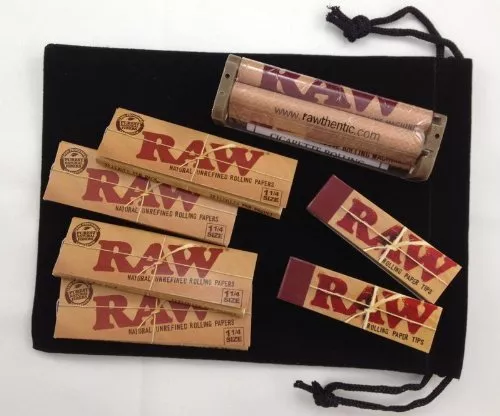 1 x Pack RAW Natural 1 1/4 + 79MM Roller Machine + RAW Filter Tip COMBO DEAL