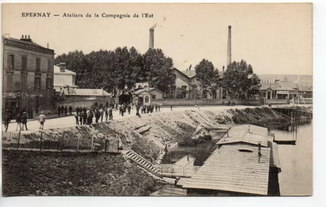 EPERNAY - Marne - CPA 51 - les Ateliers du chemin de fer Cie de l'est 3