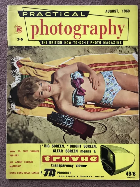 Practical Photography Magazine- August 1960 - Harrison Marks - VGC