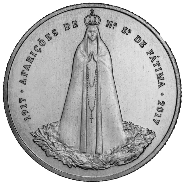 PORTUGAL 2.50 euro 2017 S/C Centenario Apariciones de Fatima (1917-2017)