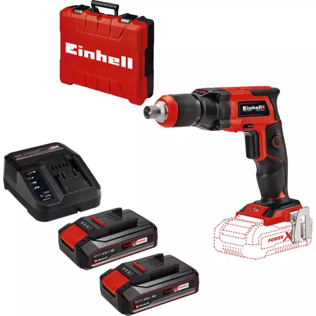 Einhell TE-DY 18 Li 18v Cordless Drywall Screwdriver 2 x 2.5ah Li-ion