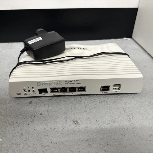 Draytek Vigor 2862 ADSL/VDSL2 Firewall Router - White - Used - No Box