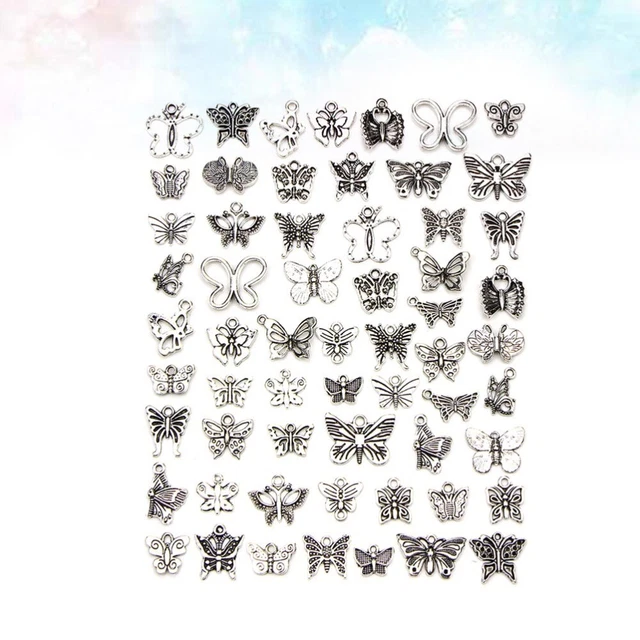 60 PCS Zubehör Zur Schmuckherstellung Anhänger Handwerk Reize Charms Armbänder