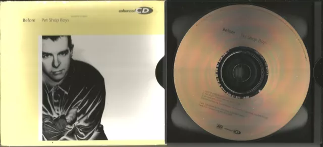 PET SHOP BOYS Before w/ 2 UNRELEASED & VIDEO USA LIMITED Slipcase CD single 1996