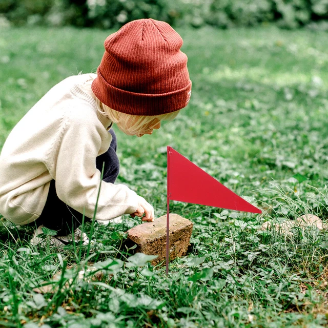 8 Pcs Marker Flags Lawn Irrigation Marker Flags Pennant Banner Flags The Sign 11