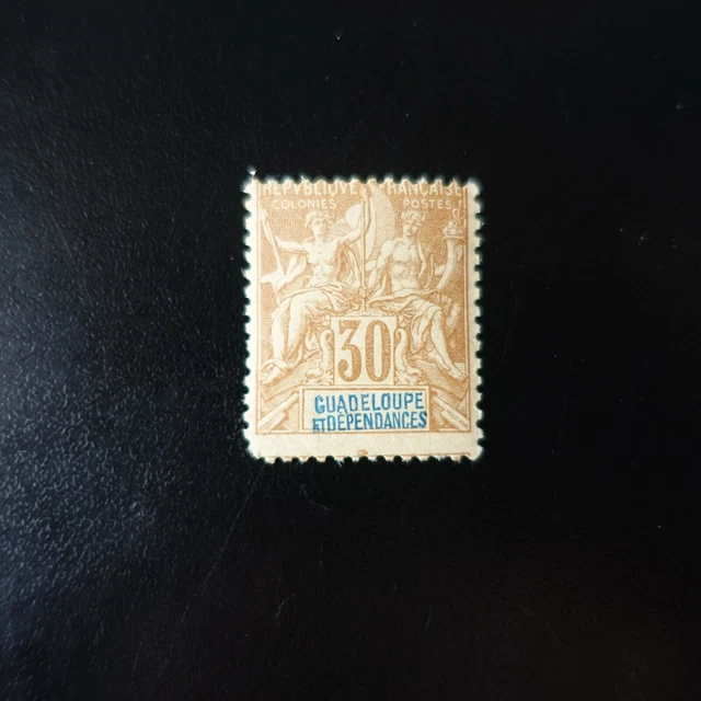 France Colonie Guadeloupe N°35 Neuf * Mh