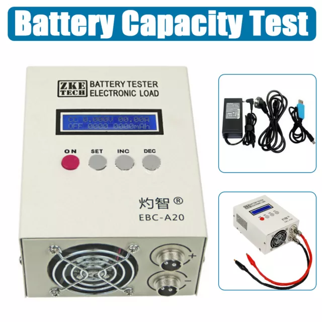 EBC-A20 testeur de batterie à cristaux liquides testeur de capacité de batterie
