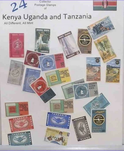 KENYA UGANDA AND Tanzania Postal Postage Stamp Stamps Rare Mint Used ...