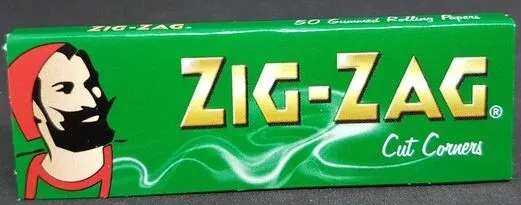 Zig Zag Rolling Papers Green Cut Corners Buy 4 or more @ $1/Pack! USA SHIPPED