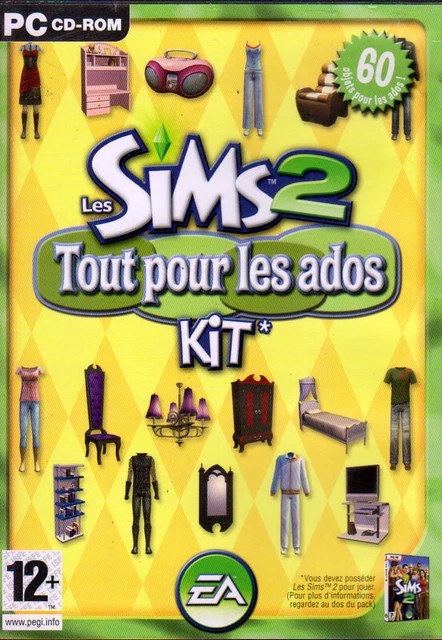 Lot Complet Les Sims 2 Avec Extensions Et Kit H&M Fashion - Version PC - Vintage Très Bon état