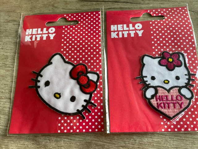 2 Hello Kitty Iron On Patches