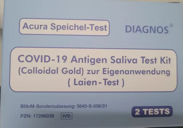 Acura  Spucktest 40Stück (Datum abgelaufen)