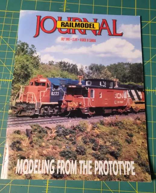 Railmodel Journal 1998July Ho Trains Tracks Models Cars Bridges Magazine