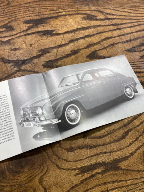 Vintage The New SAAB Car Dealer Showroom Sales Brochure ~  Sweden 2