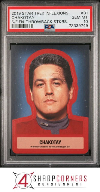 2019 Star Trek Inflexions Throwback Stickers #31 Chakotay Psa 10 N3638603-749