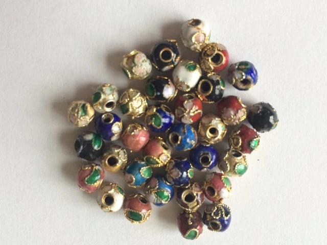100 PCS  6MM New Handmade Mix Cloisonne Beads