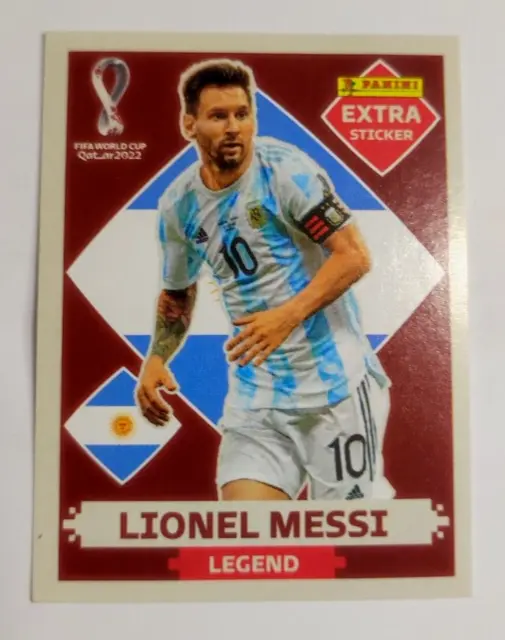 Panini FIFA World Cup Qatar WM 2022 - Extra Sticker Legend Lionel Messi Burgund
