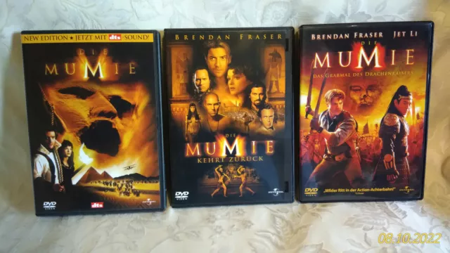 Die Mumie 1+2+3 - (Kehrt Zurück + Grabmal Des Drachenkaisers)   3 DVD Filme