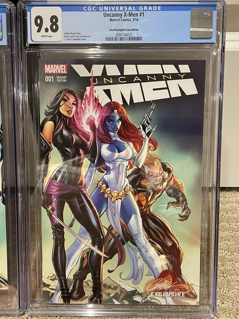 Uncanny X-Men #1 Extraordinary X-Men #1 2016 CGC 9.8 Connecting Covers Campbell 3