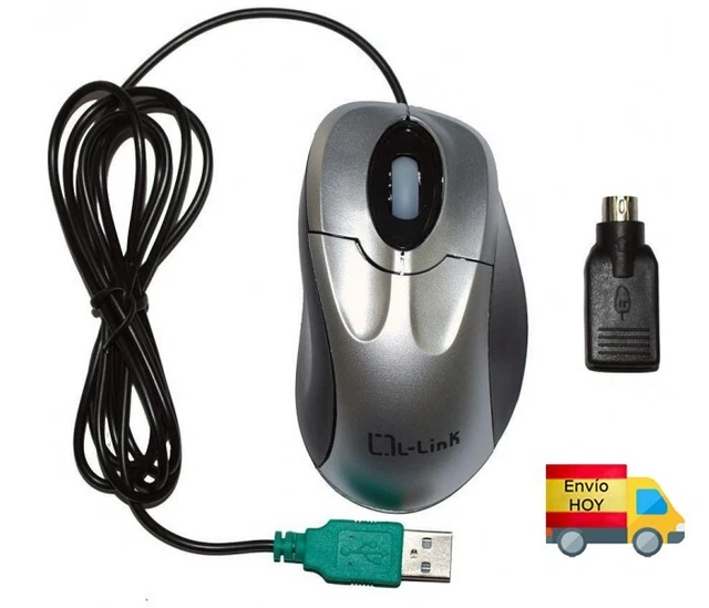 Cables Usb Raton RATON DUAL CABLE Conector Usb Y Ps2 (Usb Y Ps/2) 2 Botones Rueda ...
