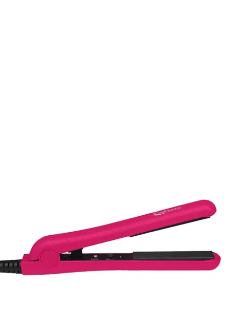Bellezza 0.5-Inch  1/2" Travel Size Mini Flat Hair Iron - Hot Pink