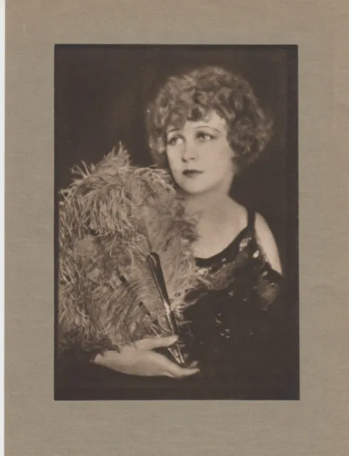 Emil Otto Hoppe Portrait der Anna Q Nillson Mezzotinto-Fotografie um 1925