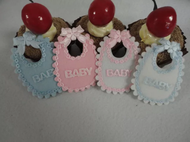 12 pcs square bib decoration for baby shower (FREE SHIPPING)