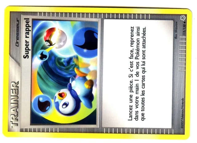 New Unco Diamond & Pearl French Pokemon Card #115/130 Super Reminder