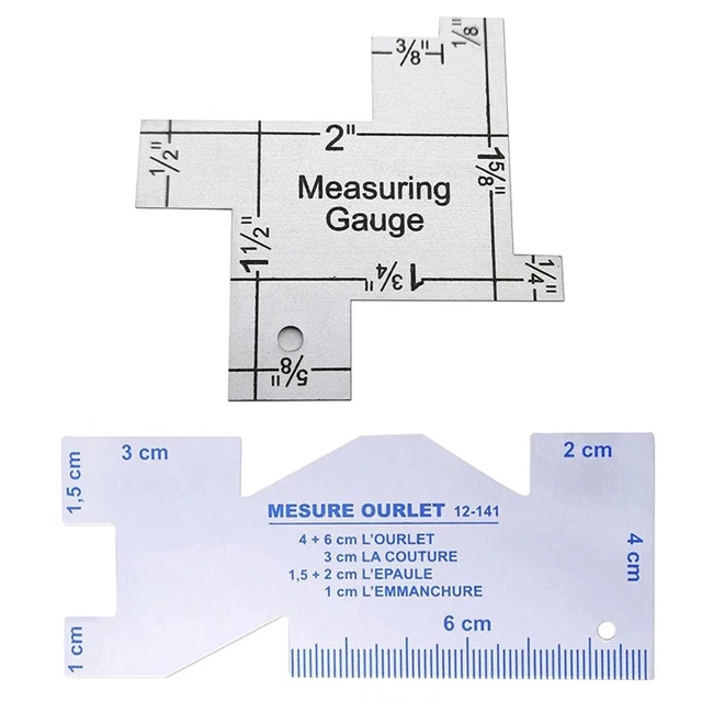 THICKNESS GAUGE MEASURING Ruler Sewing Rulers Thickness Inspection ...