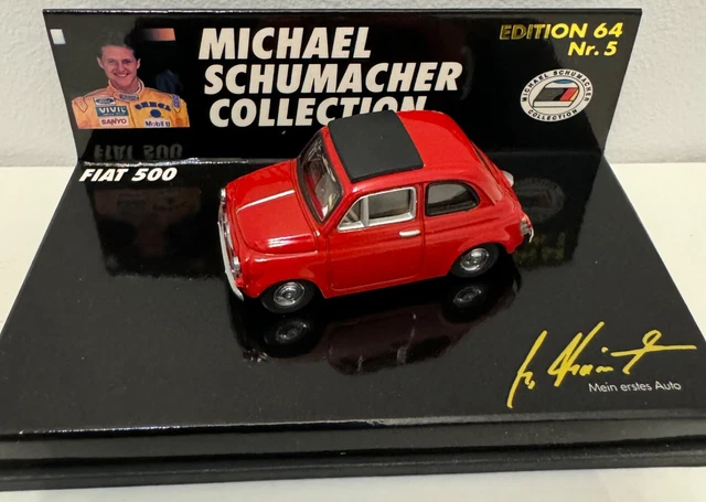 Miniature Fiat 500 Schumacher 1/64 Minichamps - Occasion, Collection Michael Schumacher