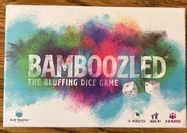 BAMBOOZLED™ Bluffing Dice Game ~ 2019 ~ 2-8 Players ~ 8+ ~ 15 Minutes ~ Open Box