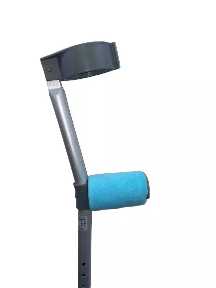 Padded Crutch Handle Covers Foam Pads Crutches Adult Pain Aqua Free 1st p&p